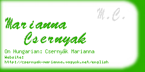 marianna csernyak business card