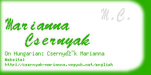 marianna csernyak business card